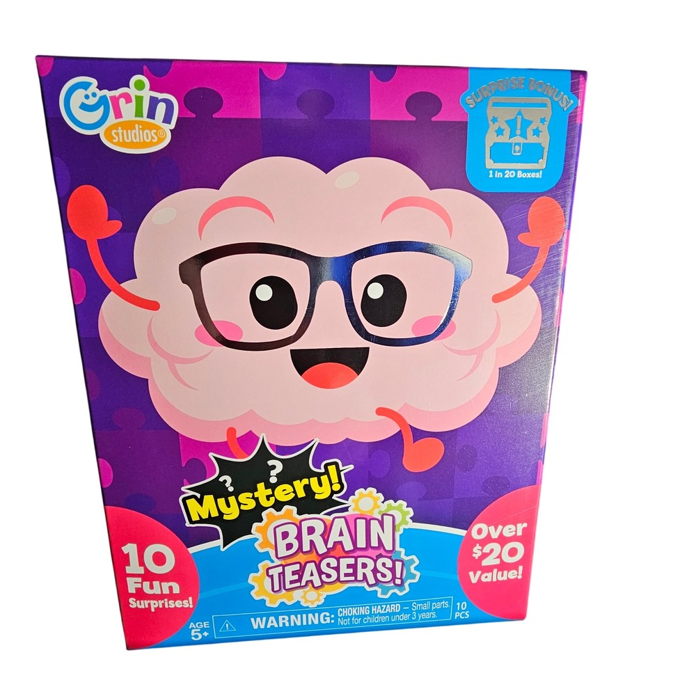 Grin Studios Mystery Brain Teasers 10 Fun Surprises Puzzle Game‎ Toy NEW